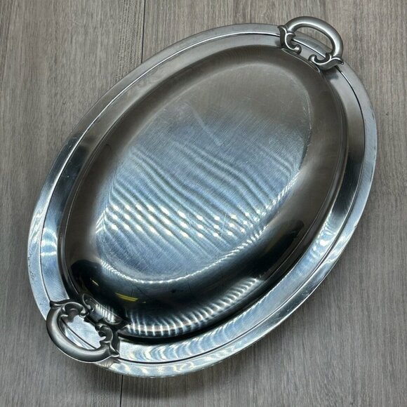 Unbranded Other - Vintage Stainless Steel 18/8 Covered Vegetable Serving Dish